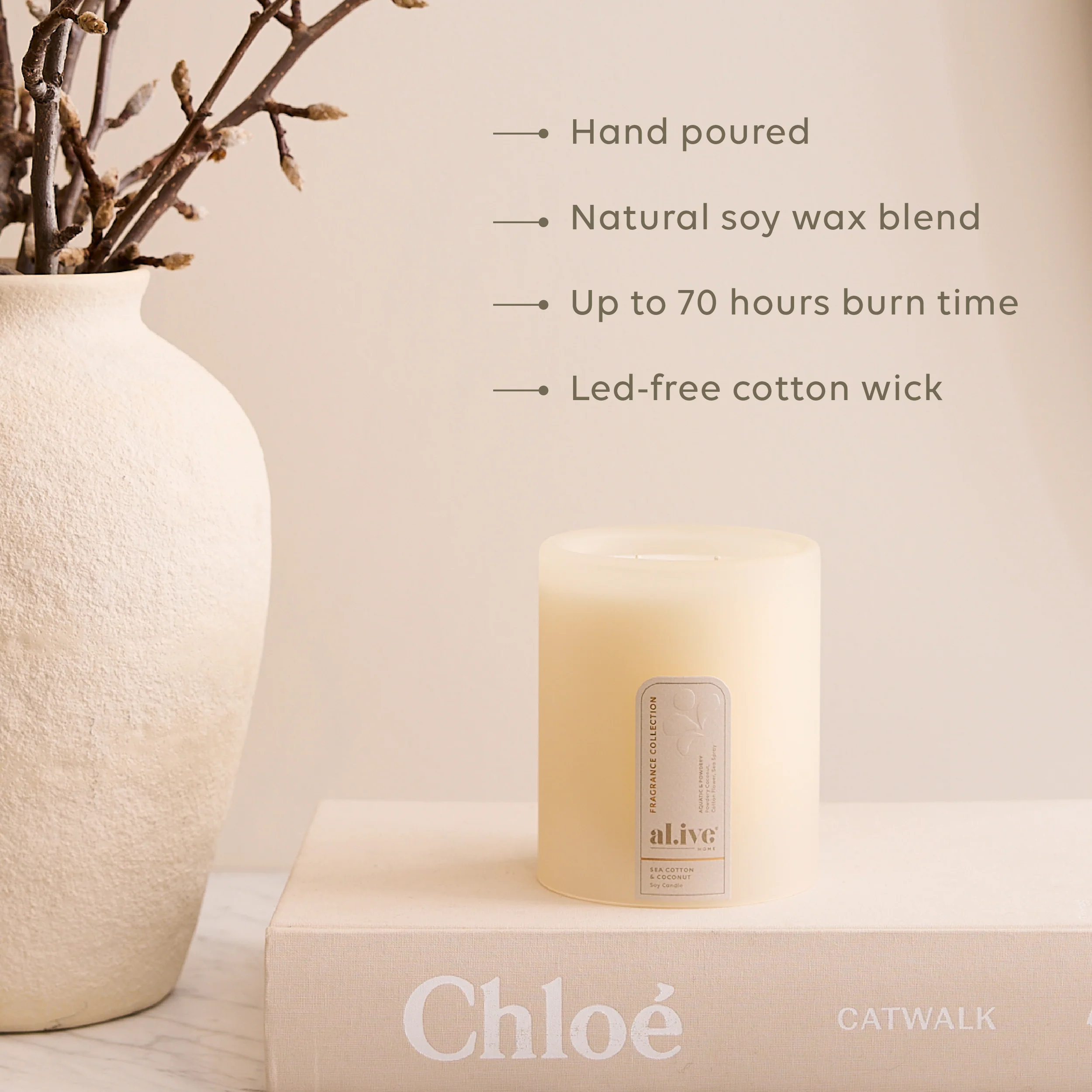 SOY CANDLE - SEA COTTON & COCONUT - Image 5